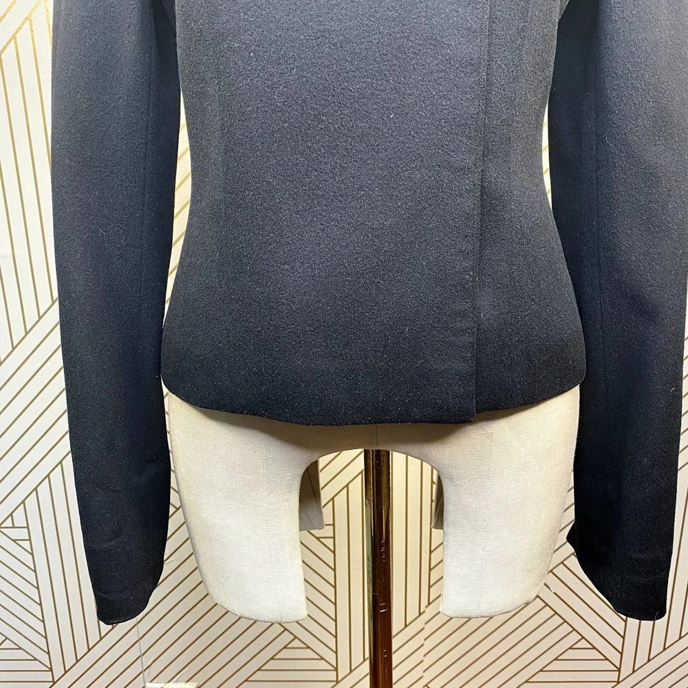 Chloe Black Tailored Asymmetric Blazer Jacket - Picture 3 of 12